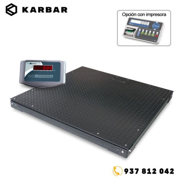 BVE Plataforma de pesaje 4 células KARBAR