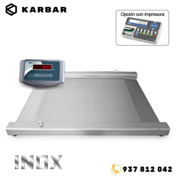BVI Plataforma de pesaje inox 4 células KARBAR