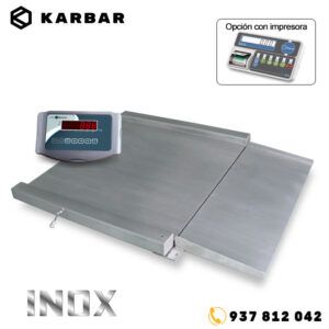 BVRS Plataforma de pesaje inox 4 células KARBAR