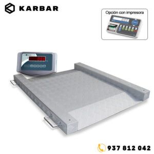 BVT Plataforma de pesaje de aluminio 4 células KARBAR