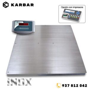 PTB Plataforma de pesaje inox 4 células KARBAR